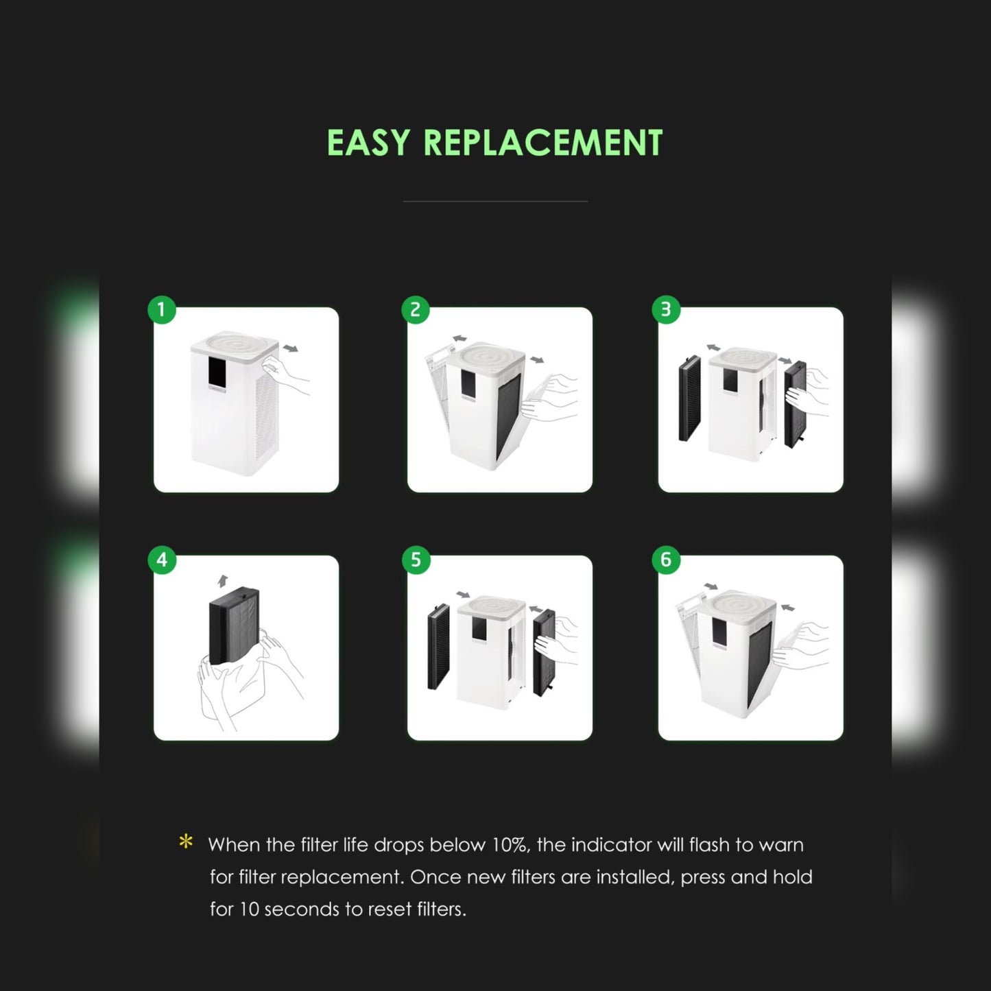 2024 Best Selling Voice Control Portable Electrical Air Purifier Cleaner Smart Air Purifier with HEPA Filter